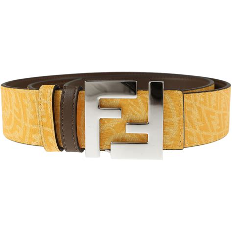 fendi gold buckle belt|Fendi belts for men.